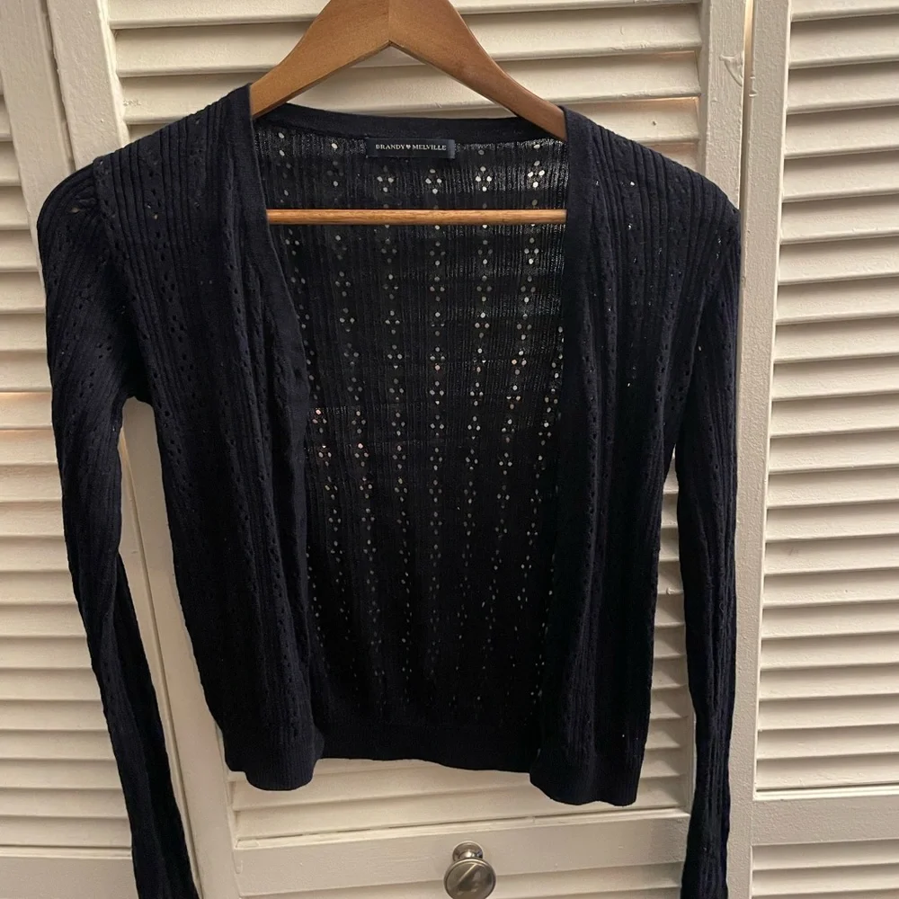 Brandy Melville Knit Button-Up Cardigan - Picture 2 of 4